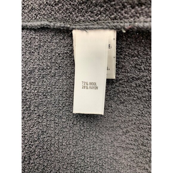 St. John Womens Wool Blend Blazer Size 12 Gray Textured - Picture 4 of 4